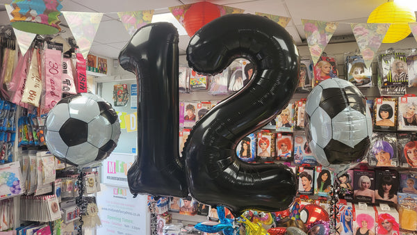 34 Inch Black Number 2 Foil Balloon