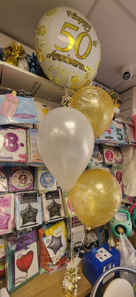 18 inch Happy 50th Anniversary Foil Balloon