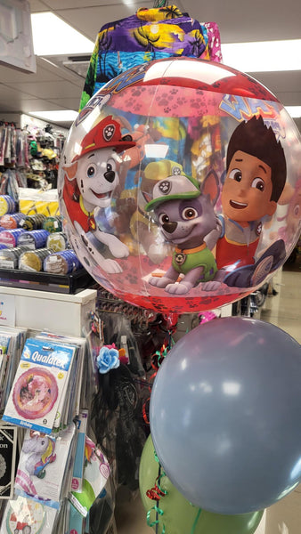 16 Inch Paw Patrol Clear Orbz Foil Balloon