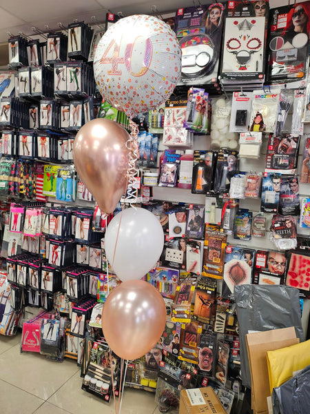 18 Inch Rose Gold Fizz 40th Birthday Foil Balloon
