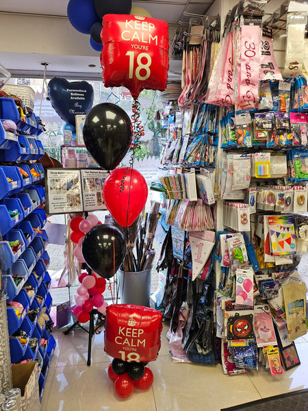 18 Inch Keep Calm You're 18 Foil Birthday Balloon