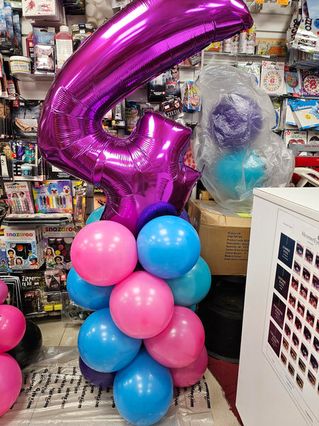40 Inch Purple Number 4 Foil Balloon