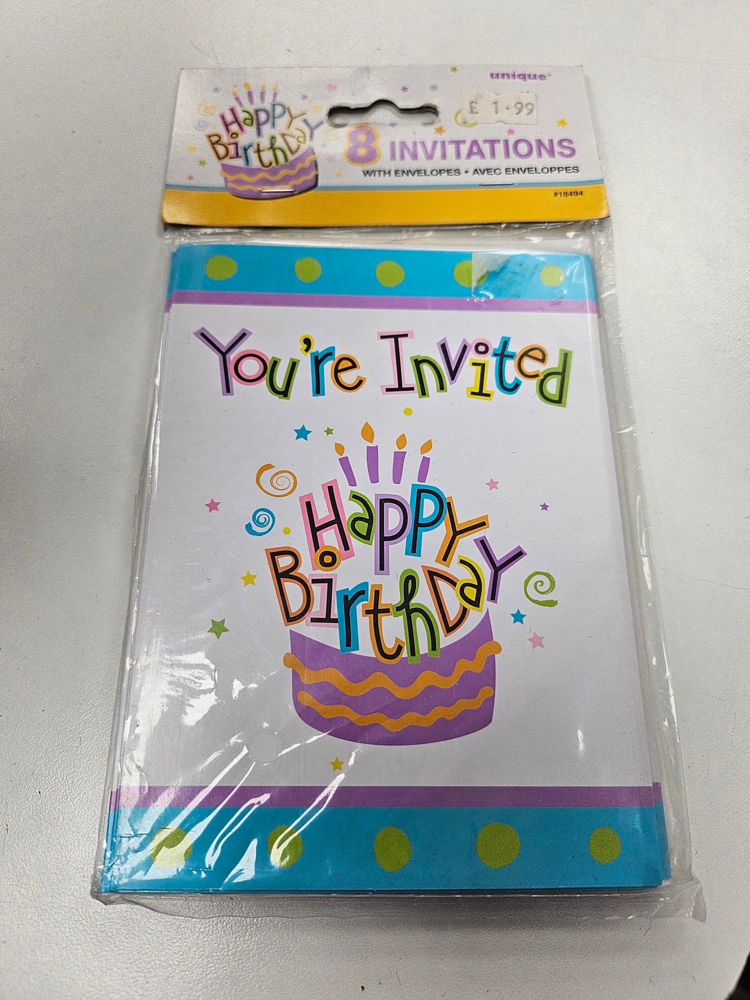 Birthday Party Invitations (8pk)
