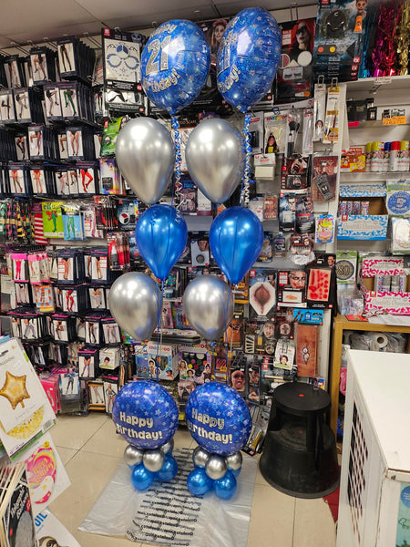 18 Inch Blue 21st Birthday Foil Balloon