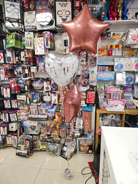 18 inch Pearl Anniversary Heart Foil Balloon