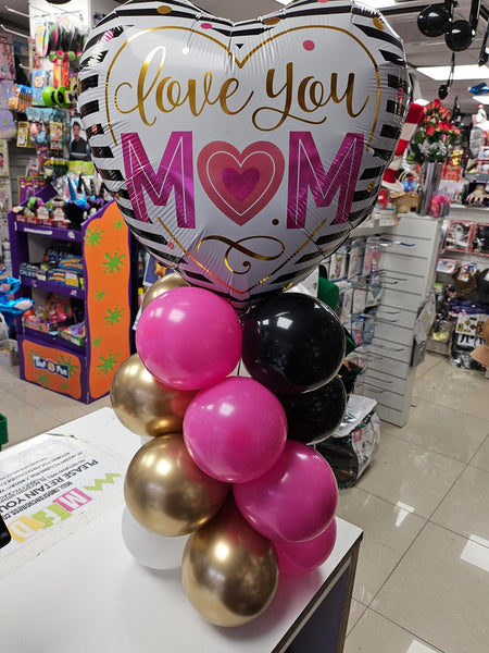 Mother's Day Mini Column Balloon Centrepiece