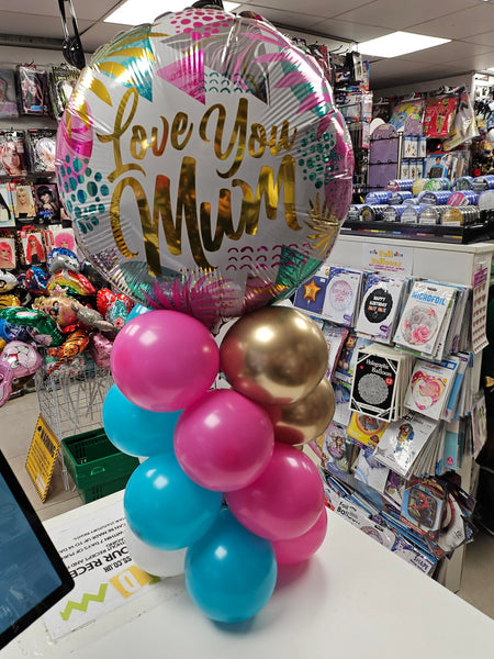 Mother's Day Mini Column Balloon Centrepiece