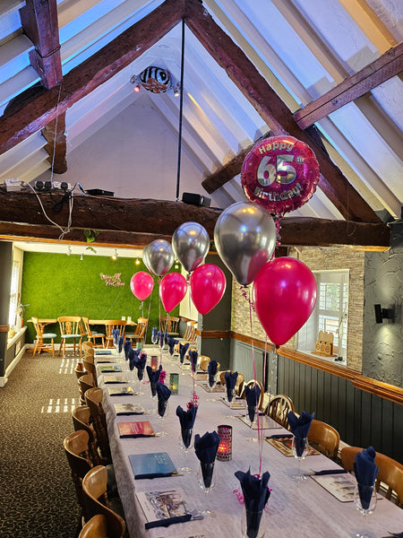 Metallic Fuchsia Latex Balloons