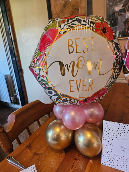 18 Inch Best Mom Terrarium Foil Balloon