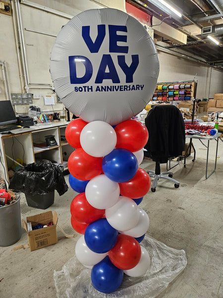 Giant 36 Inch White Round Foil Balloon