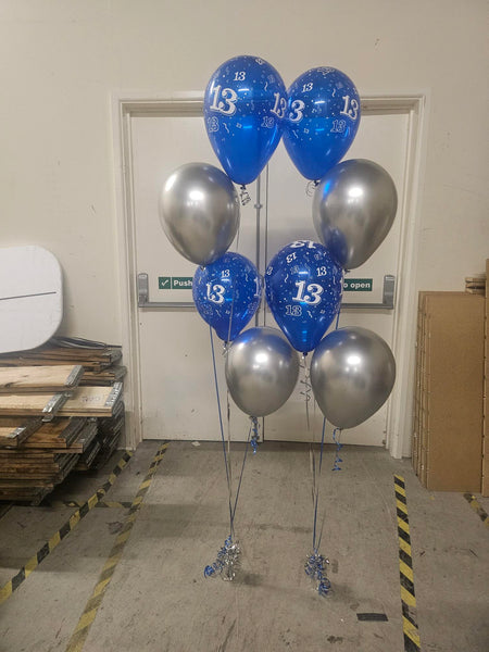 Reflex Silver Latex Balloons