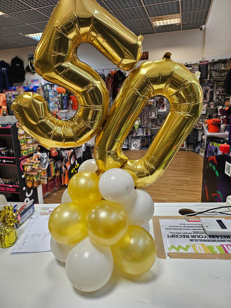 16 Inch Gold Number 5 Foil Balloon