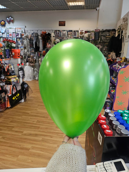 Metallic Lime Green Latex Balloons