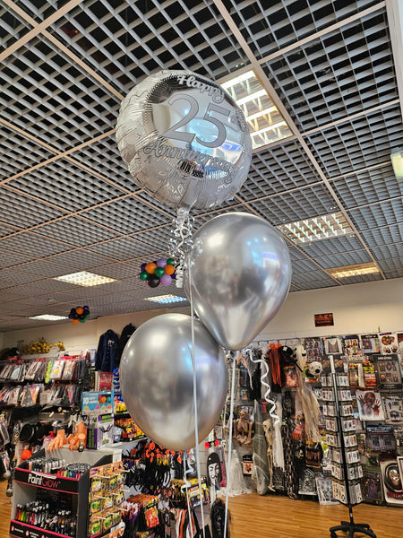 Reflex Silver Latex Balloons