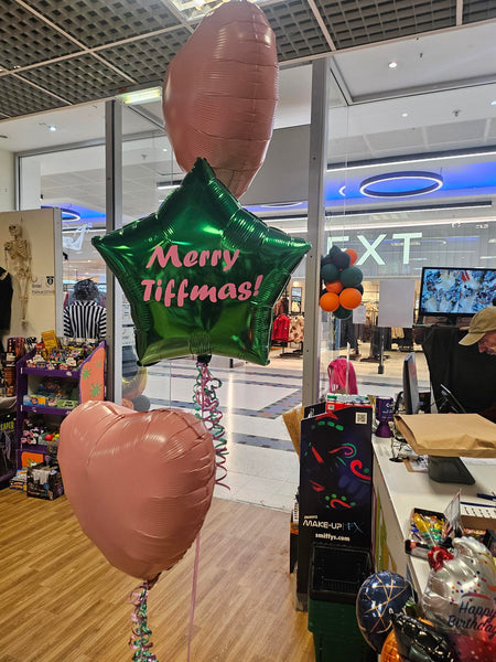 Foil Hearts and Stars Three Balloon Bouquet