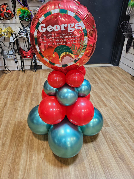 Elf Arrival Special Delivery Pyramid Balloon