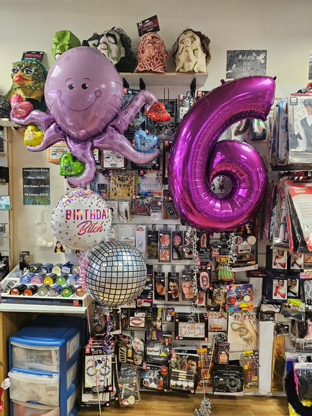 40 Inch Purple Number 6 Foil Balloon