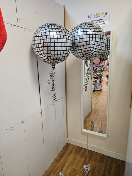 16 Inch Holographic Disco Ball Foil Balloon
