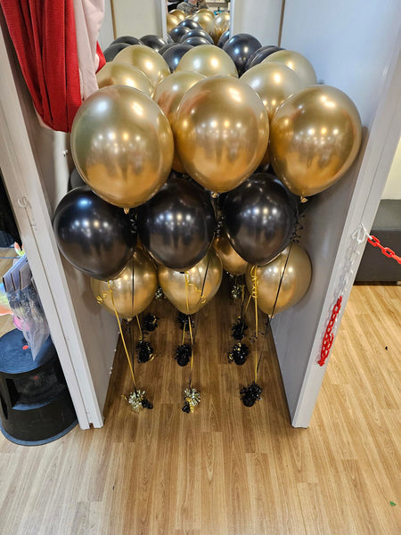Sempertex Metallic Black Latex Balloons