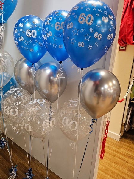 Kalisan Mirror Silver Latex Balloons