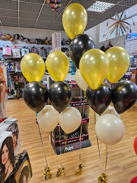 Sempertex Metallic Black Latex Balloons