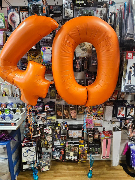 40 inch Orange Number 4 Foil Balloon