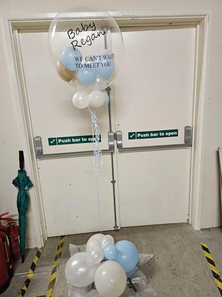 Personalised 24 Inch Deco Bubble Balloon Display