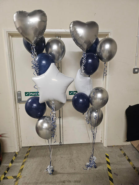 20 Inch White Star Foil Balloon