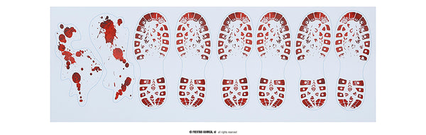 Self Adhesive Bloody Shoeprints Halloween Decoration