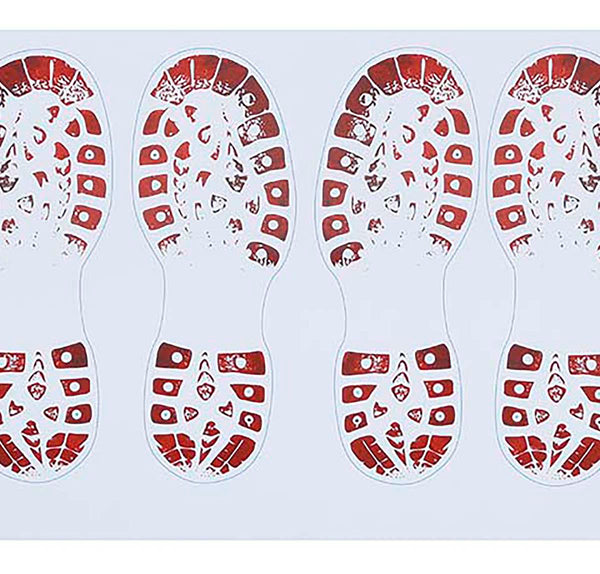 Self Adhesive Bloody Shoeprints Halloween Decoration