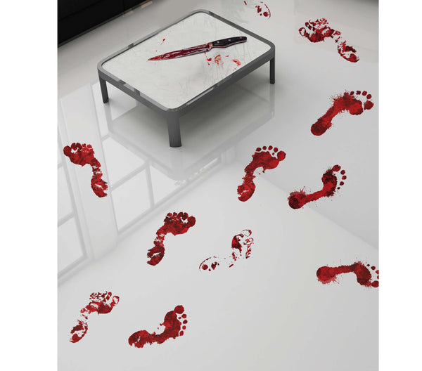 Self Adhesive Bloody Footprints Halloween Decoration