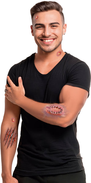 Bite & Claw Mark Temporary Tattoo Transfers
