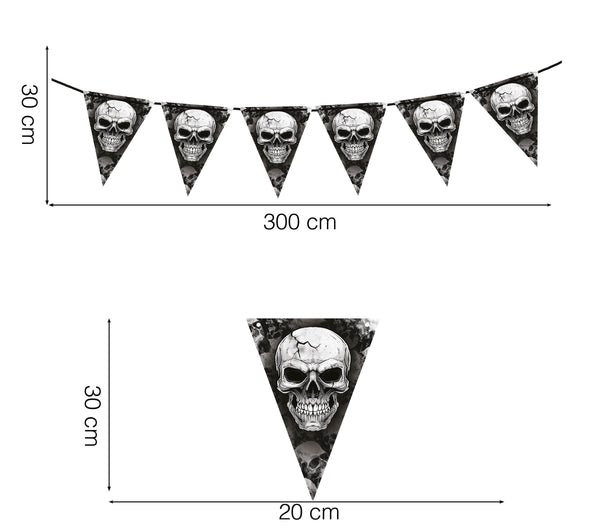 Skull Pennant Bunting