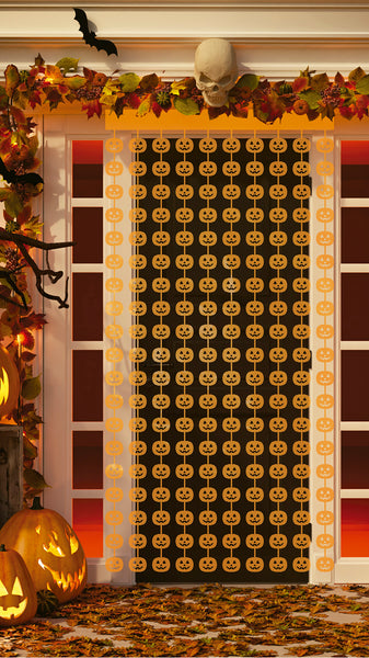 Halloween Pumpkin Door Curtain