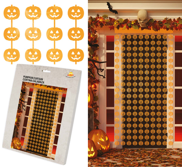 Halloween Pumpkin Door Curtain