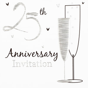 25th Anniversary Invitations (6pk)