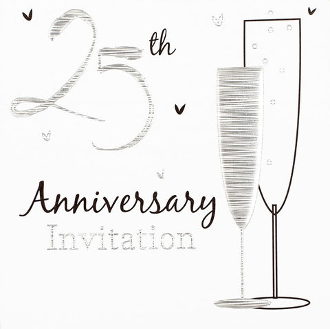 25th Anniversary Invitations (6pk)