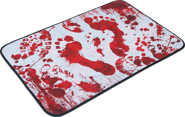 Bloody Footprints Door Mat