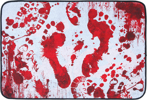 Bloody Footprints Door Mat