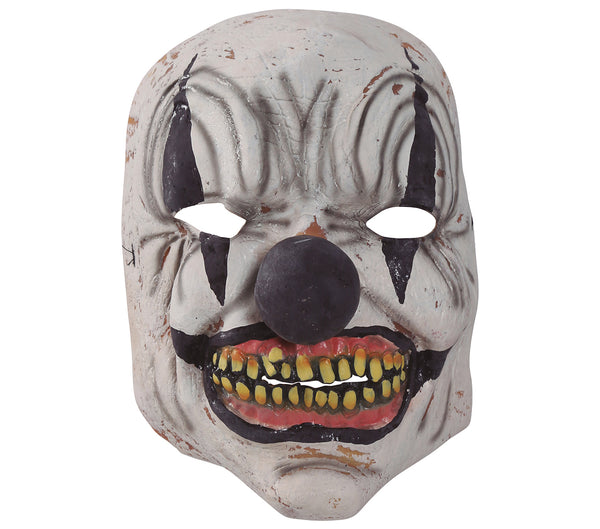 Black & White Clown Face Mask