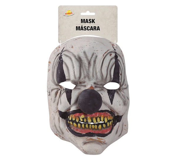 Black & White Clown Face Mask