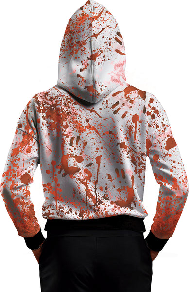 Adults' Bloody Halloween Hoodie and Mask