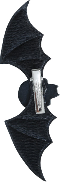 Bat Winged Skull Hair Clip