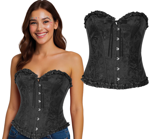 Black Patterned Corset