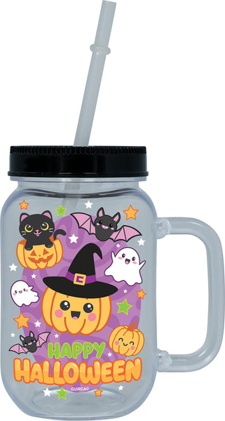 Halloween Cup with Straw