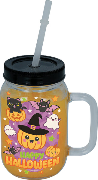 Halloween Cup with Straw