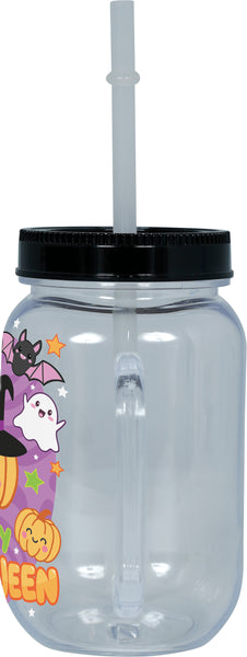 Halloween Cup with Straw