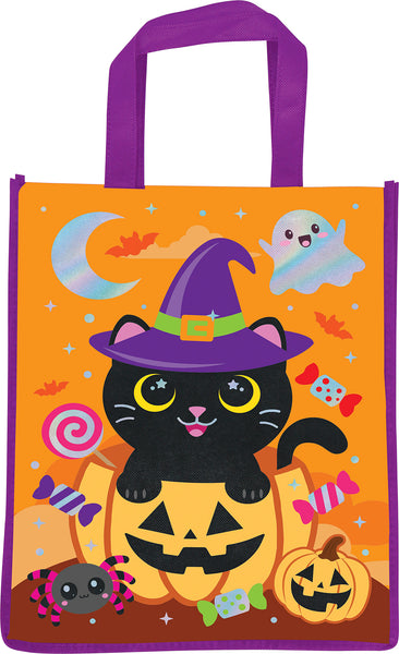 Metallic Cat Halloween Bag