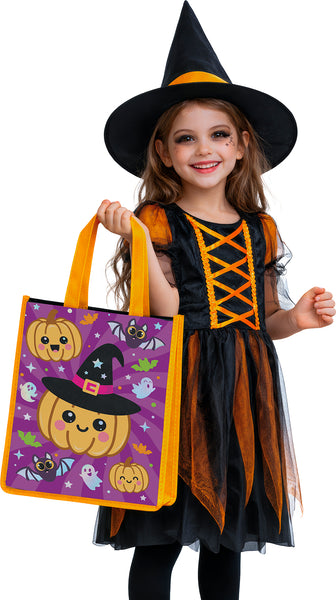 Metallic Pumpkin Halloween Bag