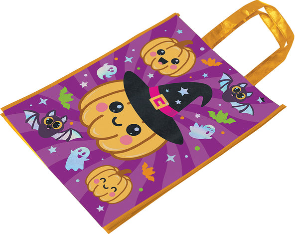 Metallic Pumpkin Halloween Bag